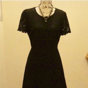 NWT J Crew black lace dress